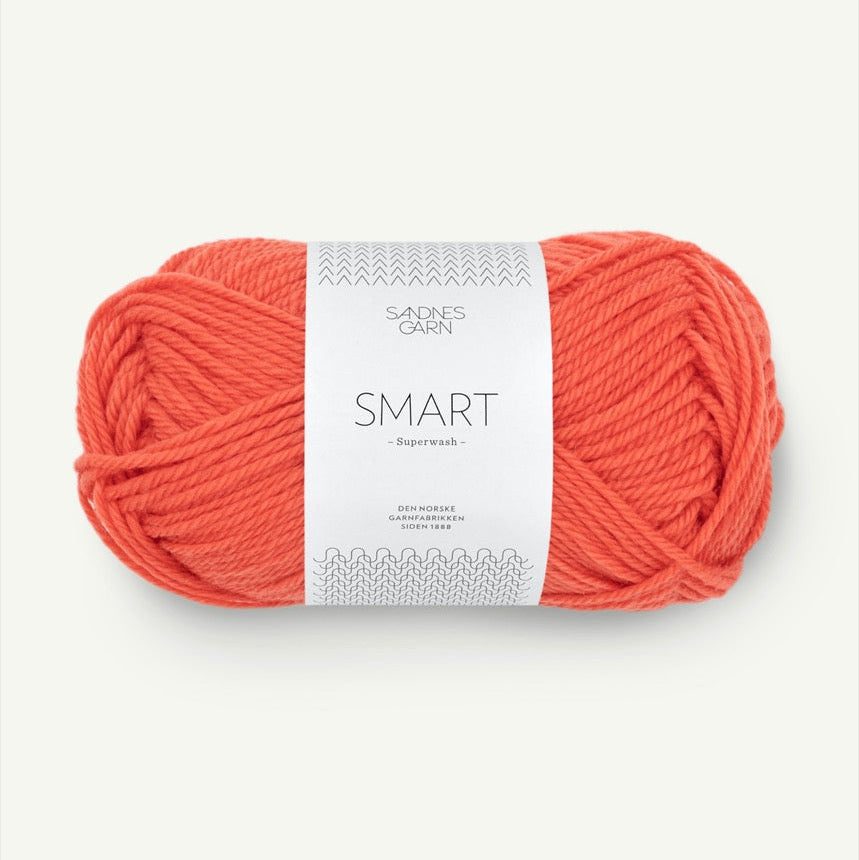 Smart // Sandnes Garn - 3817 Oransje Flamme