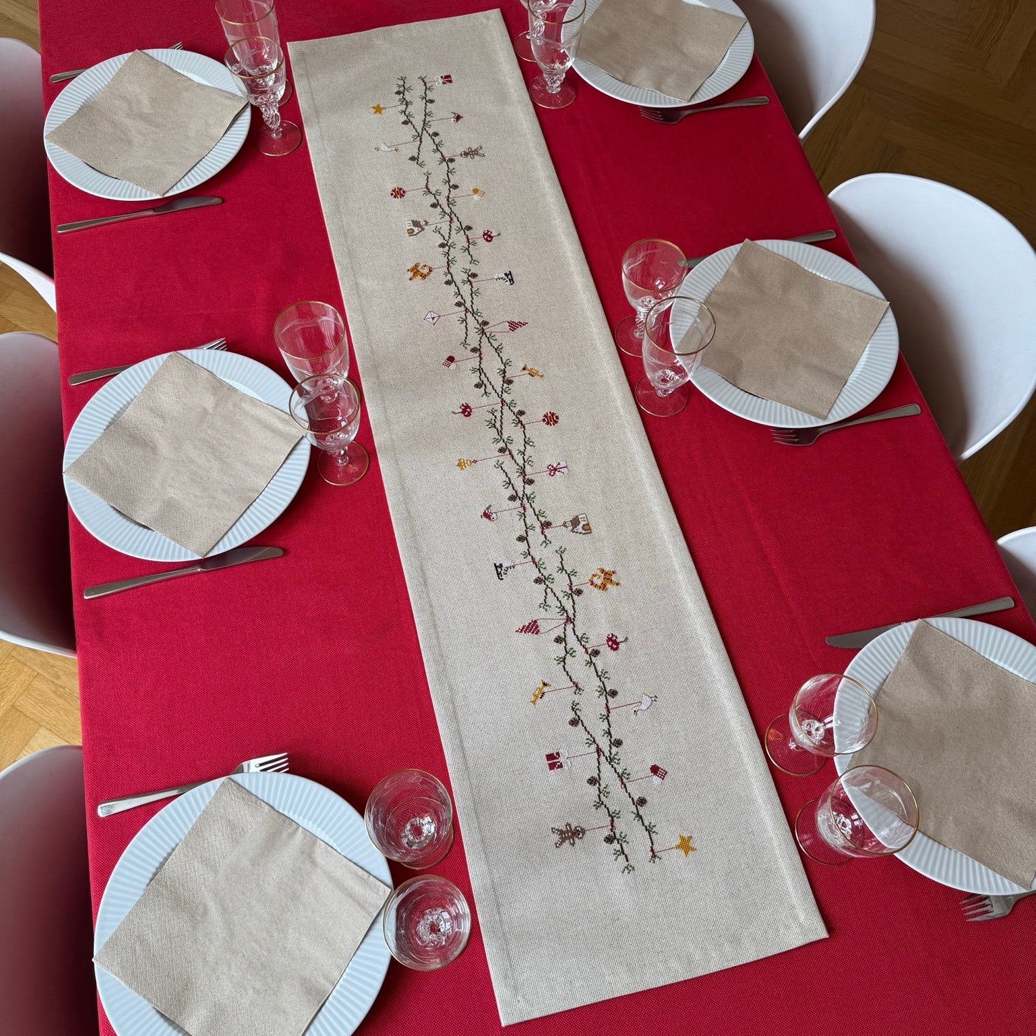 Julestemning løber 2030-5 Str. 32 x 130 cm