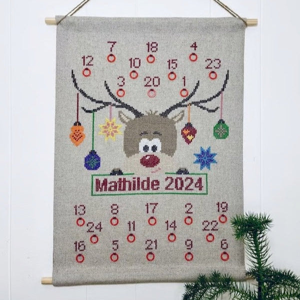 Julekalender - Christmas With Rudolph 2039-1 Str. 38 X 56 cm