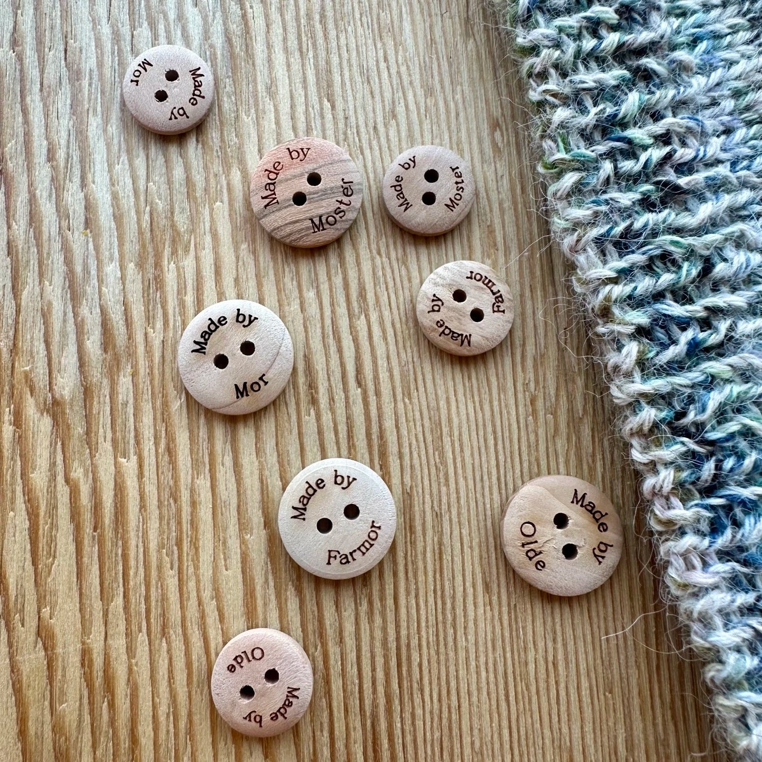 Knapper i træ - Made by