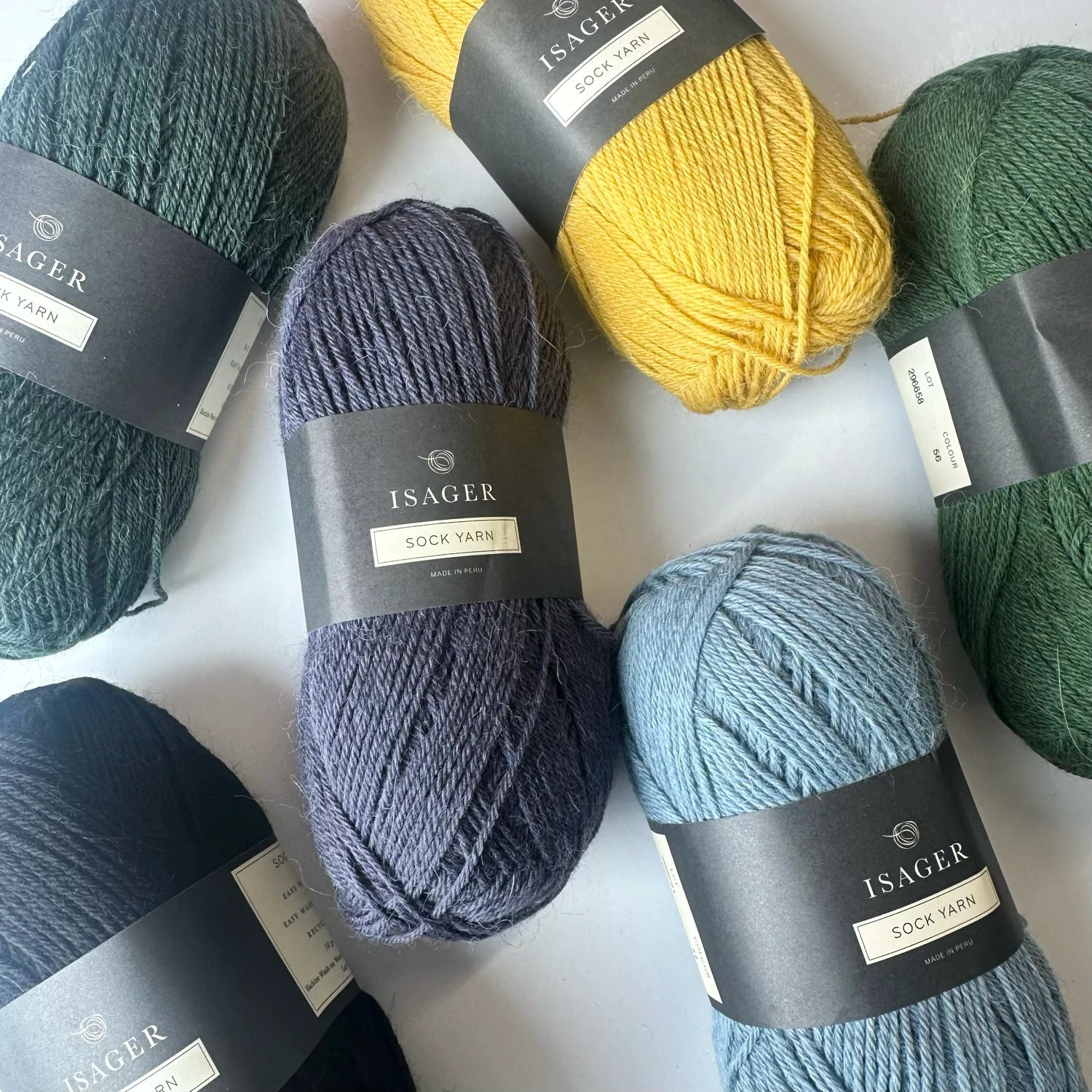 Sock Yarn Isager Garn 50 gr