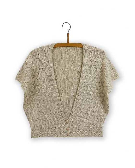 Sand Summer Cardi // Isager Breeze kollektion - Garnpakke