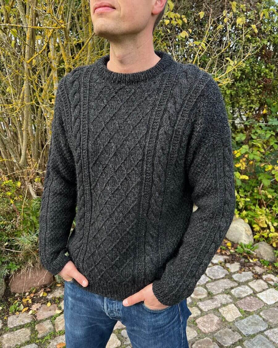 Moby Sweater Man Petiteknit - Udprintet opskrift