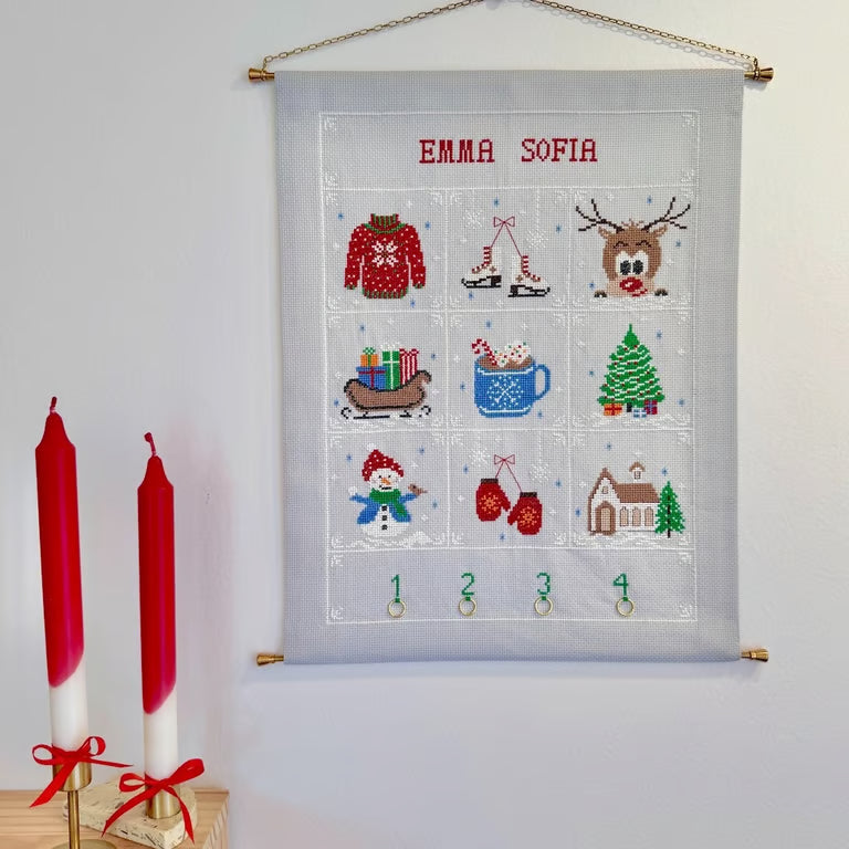 Vinter adventskalender 2039-10 Str. 35 x 44 cm.