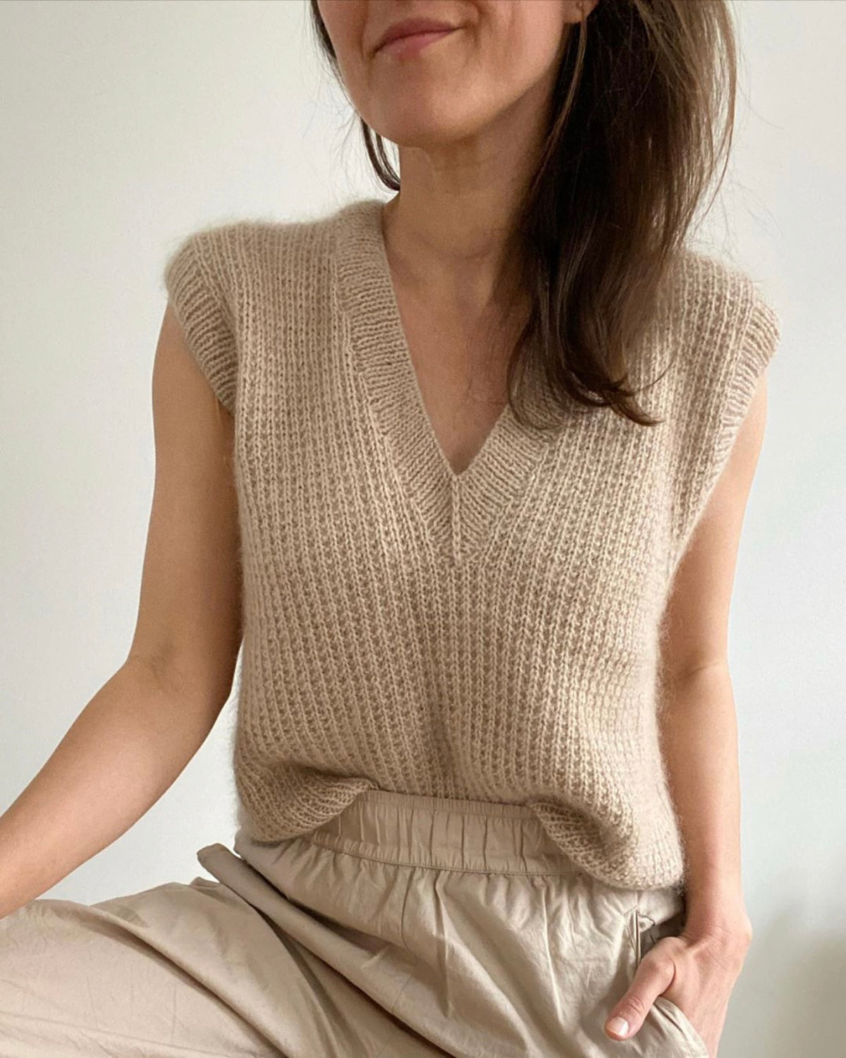 Friday Slipover V-Neck // Petiteknit - Strikkekit