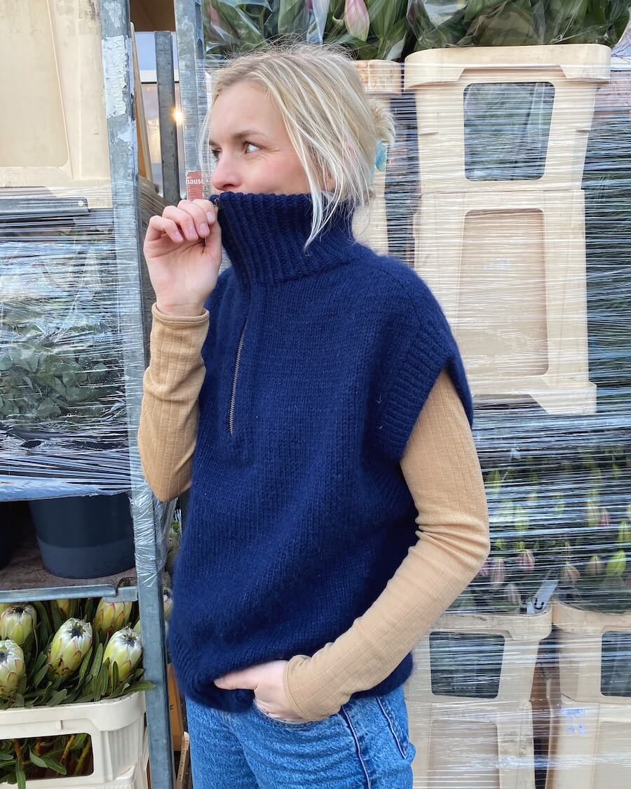 Zipper Slipover Petiteknit - Udprintet opskrift