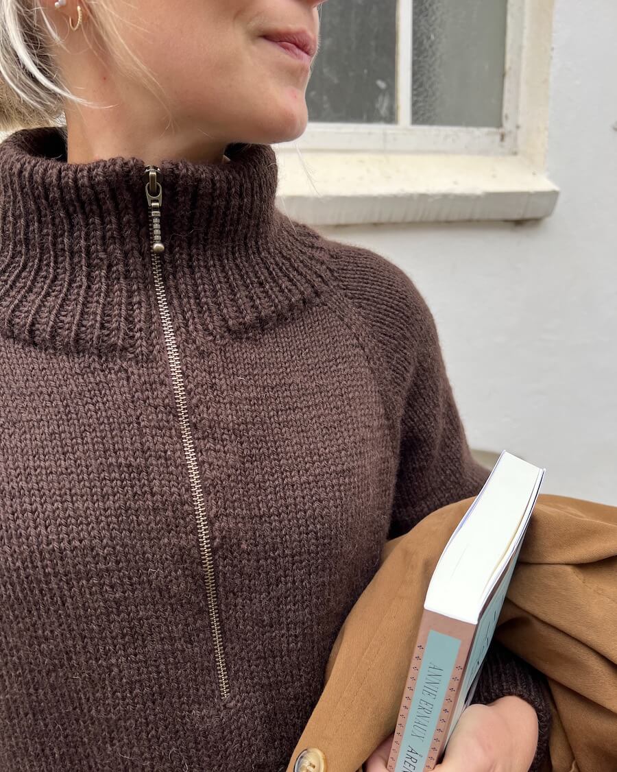 Zipper Sweater Light Petiteknit - Udprintet opskrift