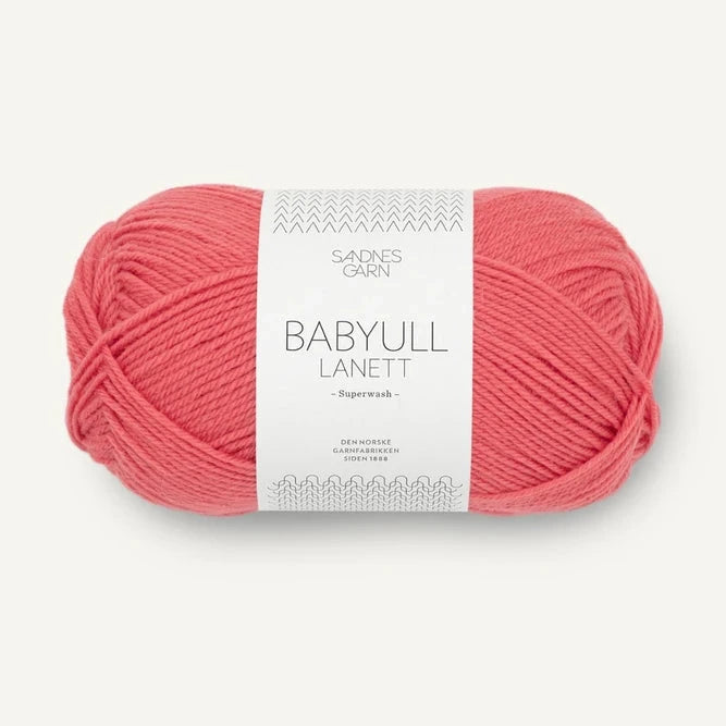 Babyull Lanett Sandnes Garn 4006 Dyp Korall