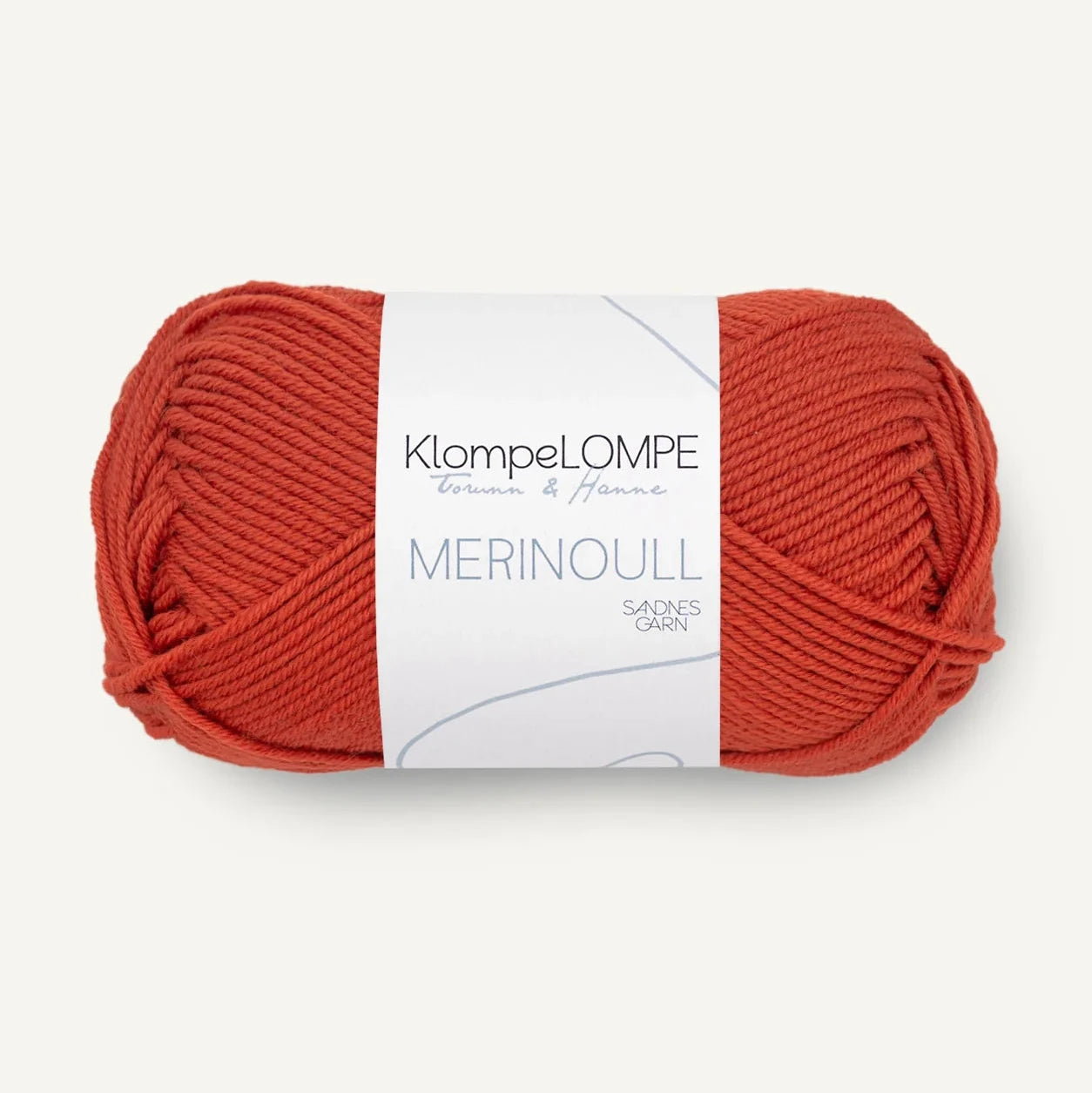 Merinoull Sandnes Garn / KlompeLompe 3837 Rød Tegl