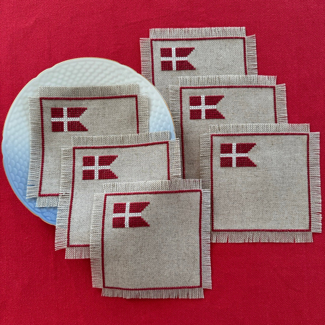 Kun Flag Mellemlægsservietter 2057-DK Ca. 17 X 17 Cm