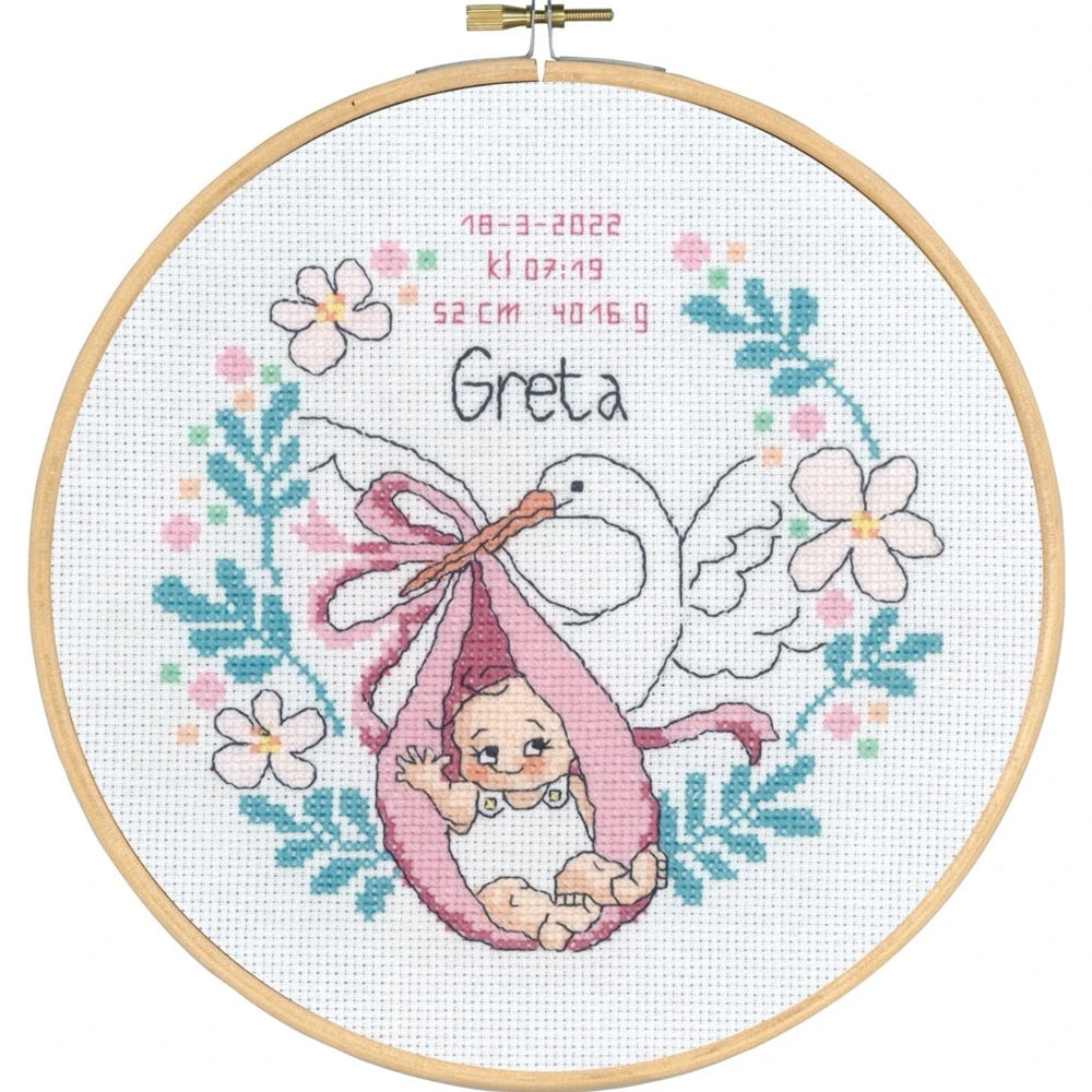 Dåb Greta - Broderikit