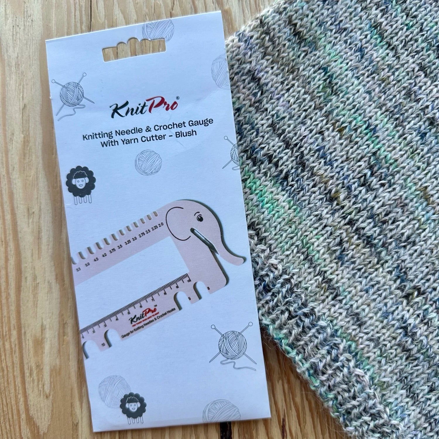 Knitpro Pindemål Rosa Elefant