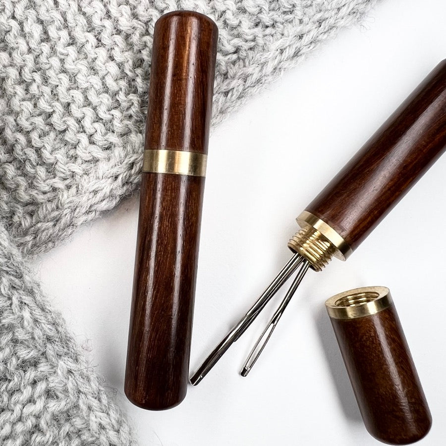 Nåle etui m. messing gevind