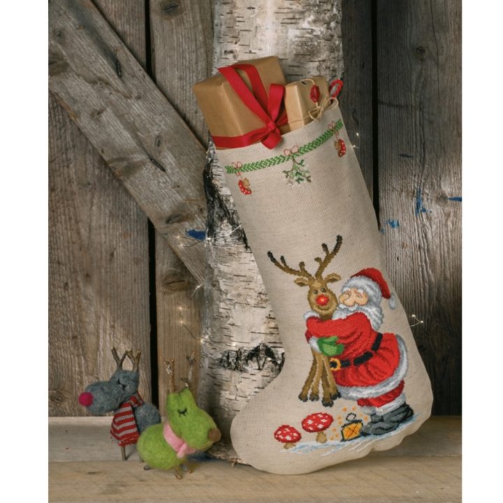 Julemand & Rudolf - Broderikit