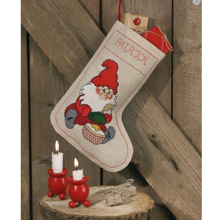 Nisse med grød - Broderikit