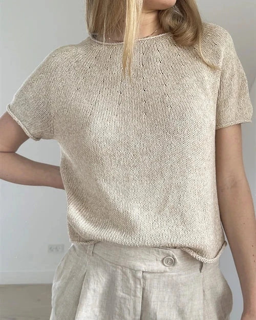 Plain Yoke Tee 20 // Lene Holme Samsøe - Strikkekit