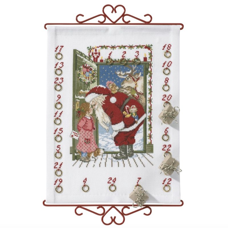 Nisse i dør - Broderikit