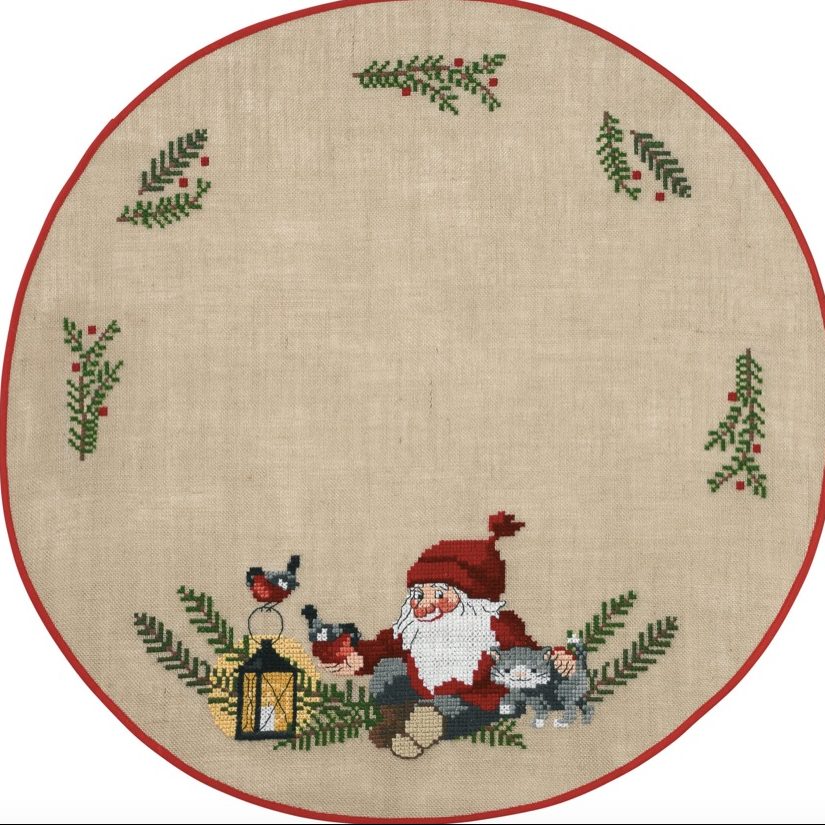 Juletræstæppe - Broderikit