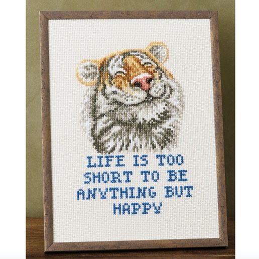 Life is too Short to be Anything but Happy - Broderikit