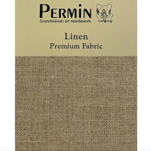Broderistof 46x46 cm - Nature - Linen Premium Fabric