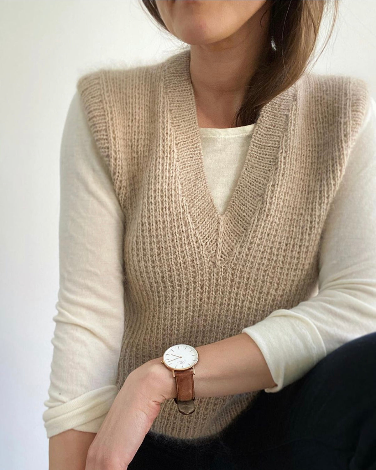 Friday Slipover V-neck Petiteknit - Udprintet opskrift