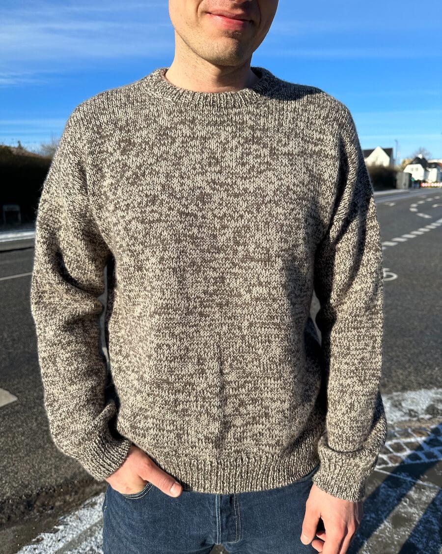 Melange Sweater Man // Petiteknit - Strikkekit