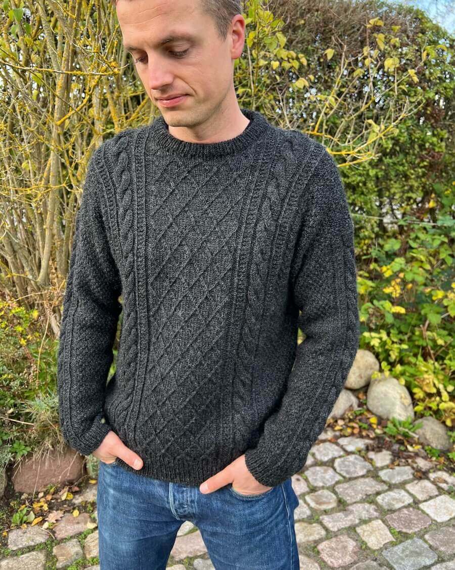 Moby Sweater Man Petiteknit - Udprintet opskrift