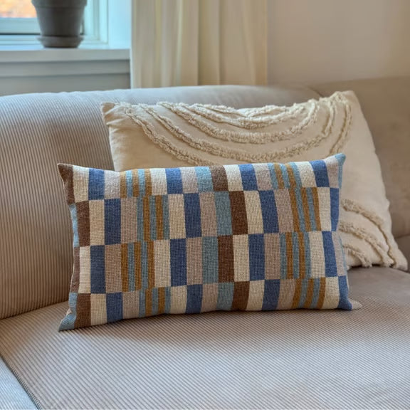 Pude - 2051-1 Blue Stripes ca. 29 x 49 cm.