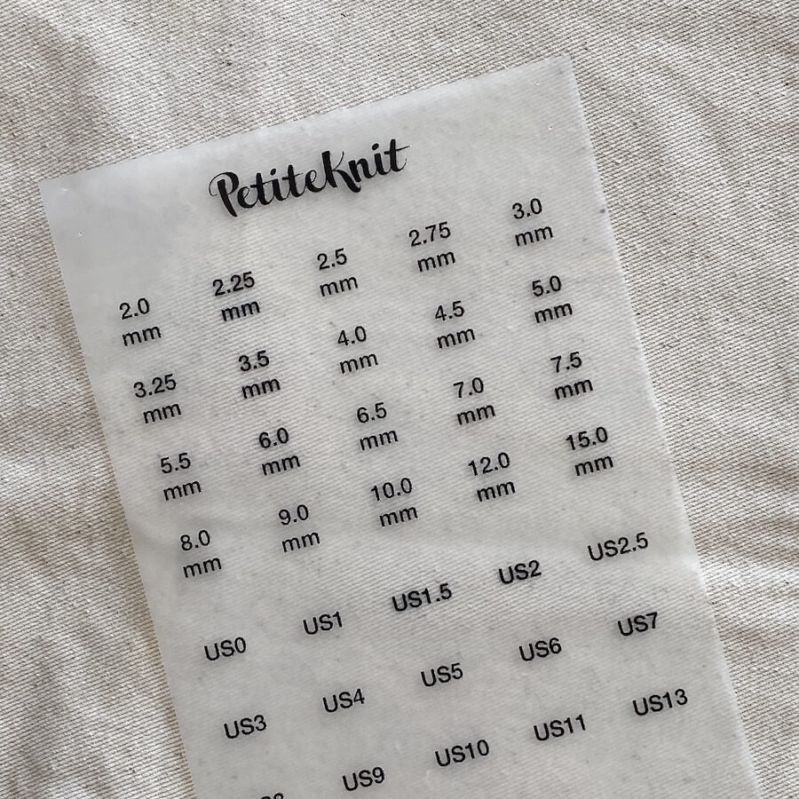 Strygemærker til Knitters Needle Case