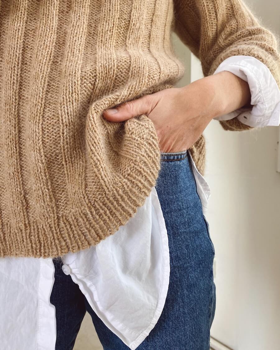 Striber På Langs Sweater Petiteknit - Udprintet opskrift