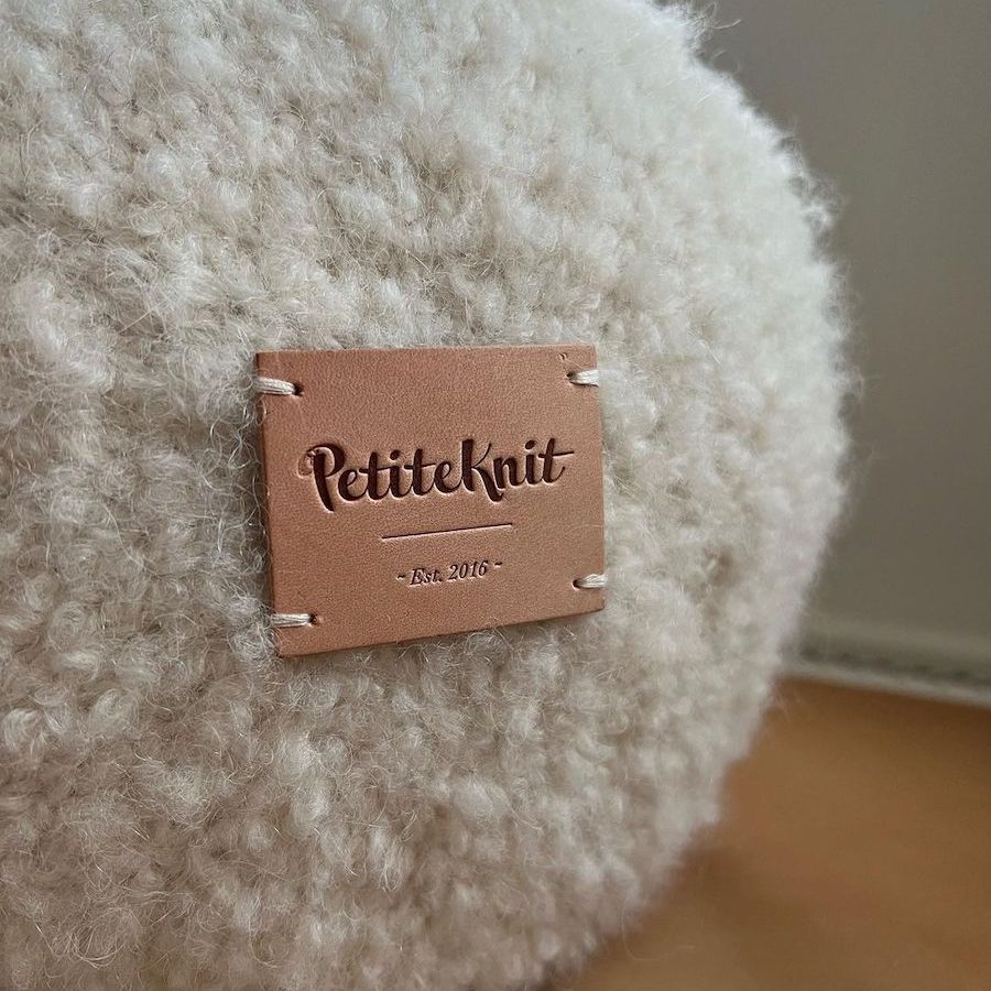 Læder-label - Petiteknit