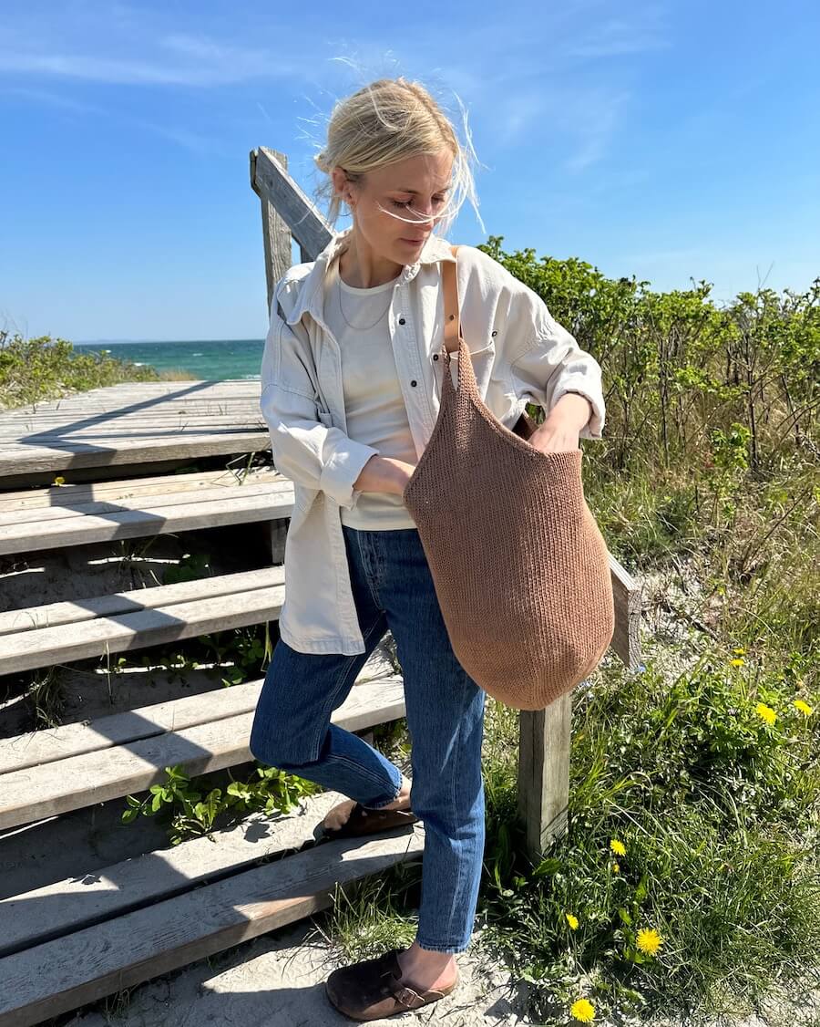 Petiteknit Læderstrop til Terrazzo Bag