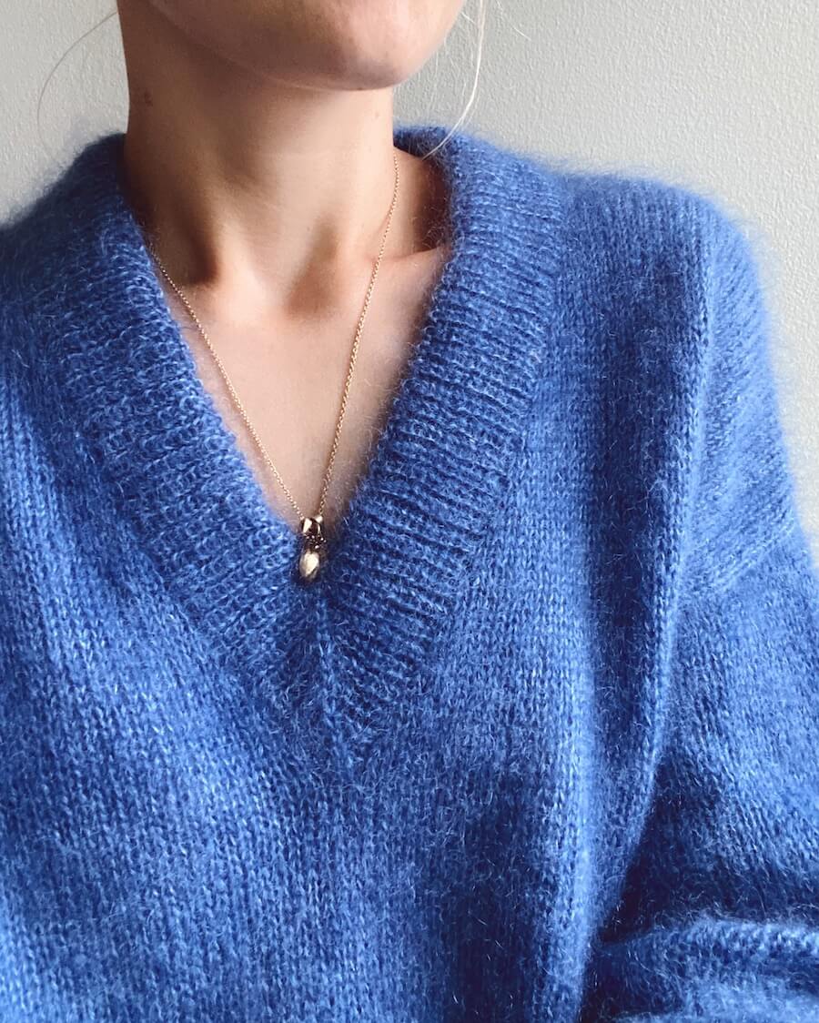 Stockholm Sweater V-Neck Petiteknit - Udprintet opskrift
