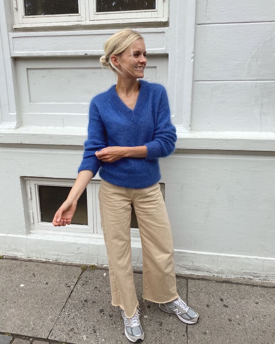 Stockholm Sweater V-Neck Petiteknit - Udprintet opskrift
