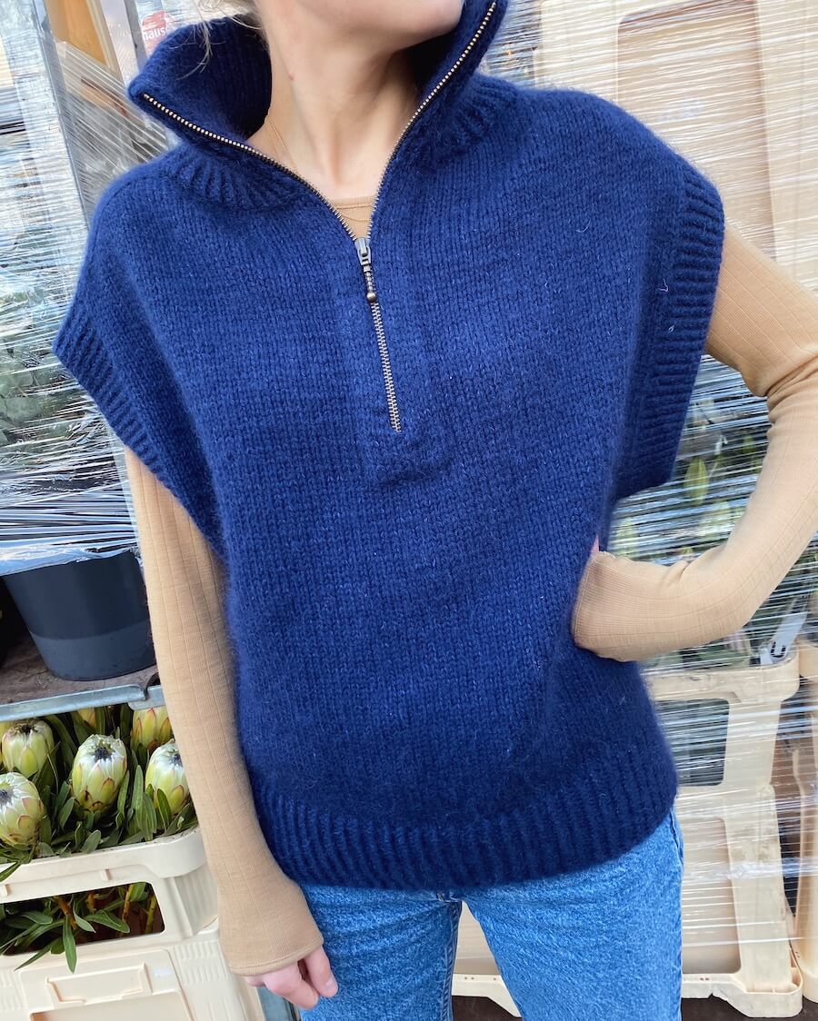 Zipper Slipover Petiteknit - Udprintet opskrift