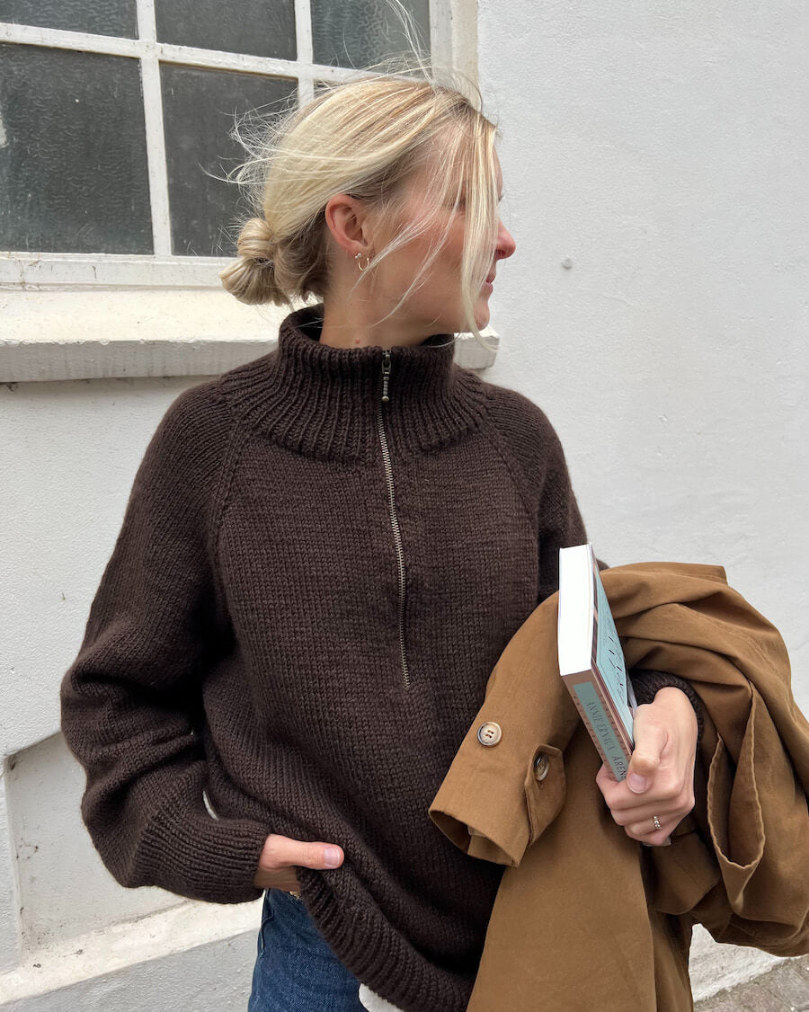 Zipper Sweater Light Petiteknit - Udprintet opskrift